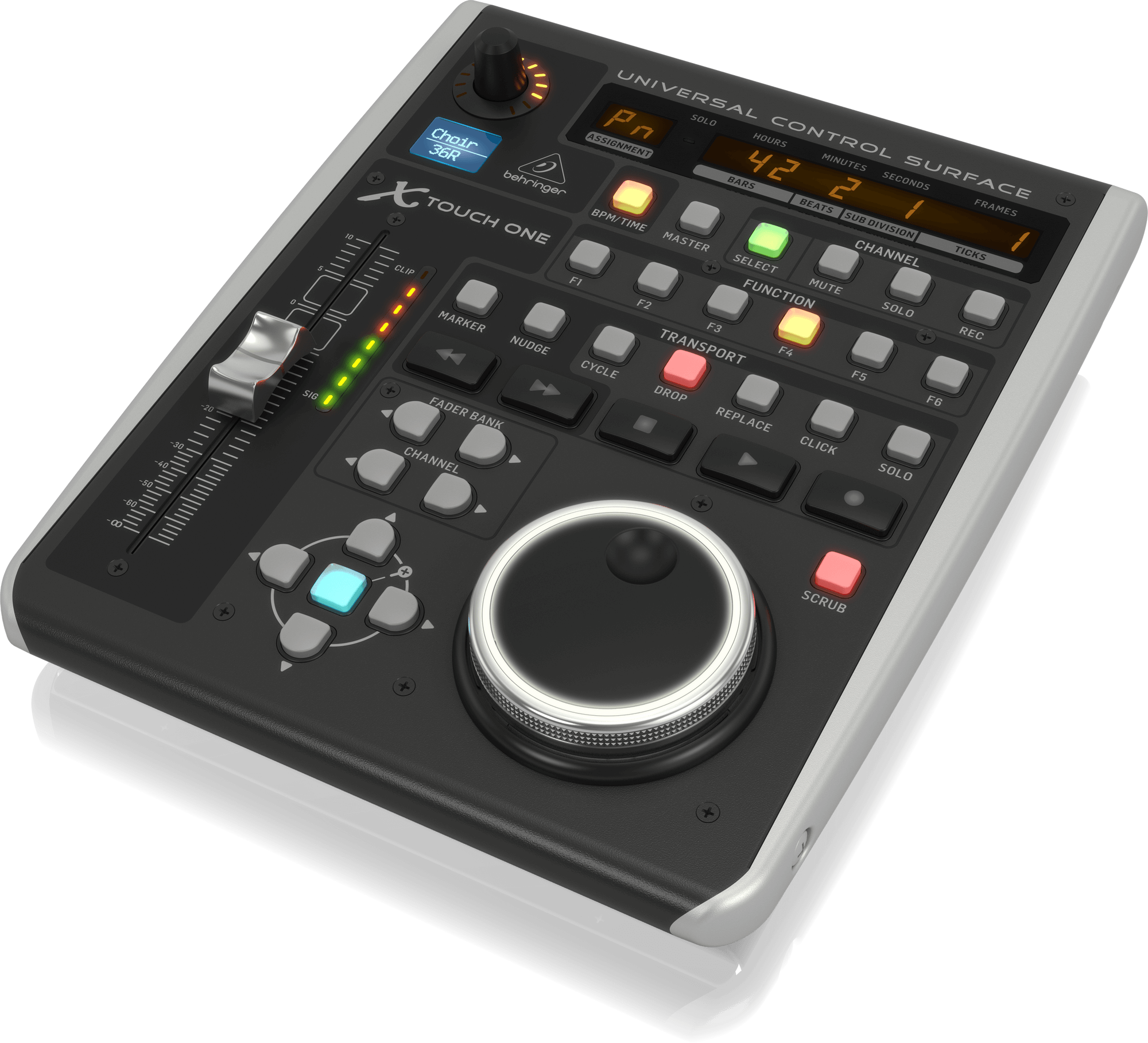 Behringer X-Touch One Universal Control Surface with Touch-Sensitive Motor Fader and LCD Scribble Strip