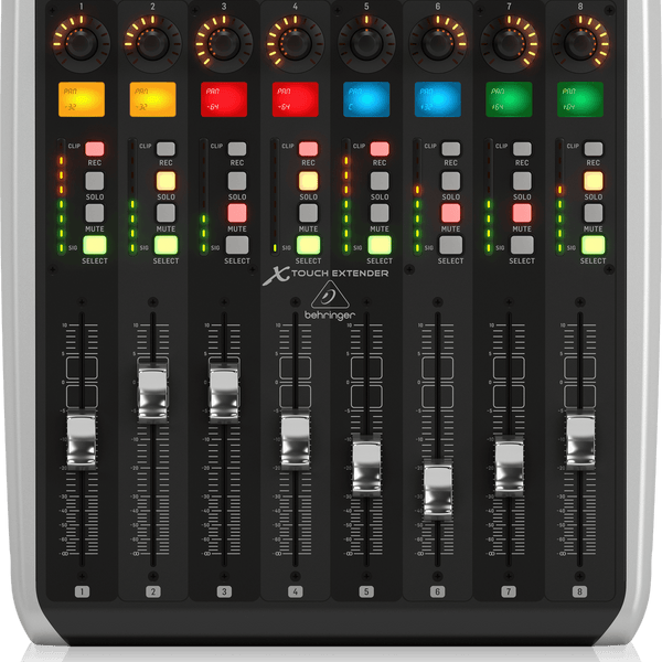 Behringer X-TOUCH EXTENDER with 8 Touch-Sensitive Motor Faders, LCD Sc
