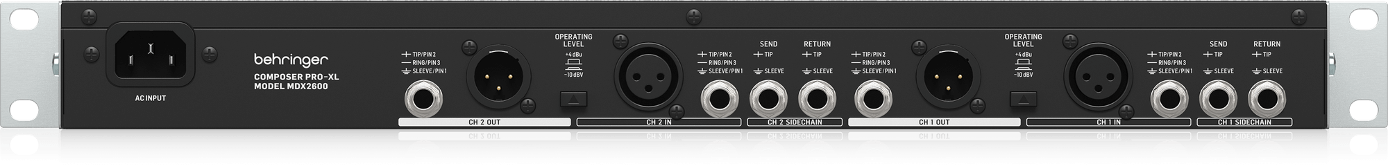 Behringer Composer Pro-XL MDX2600 V2 Reference-Class 2-Channel Expander/Gate/Compressor/Peak Limiter with Integrated De-Esser, Dynamic Enhancer and Tube Simulation