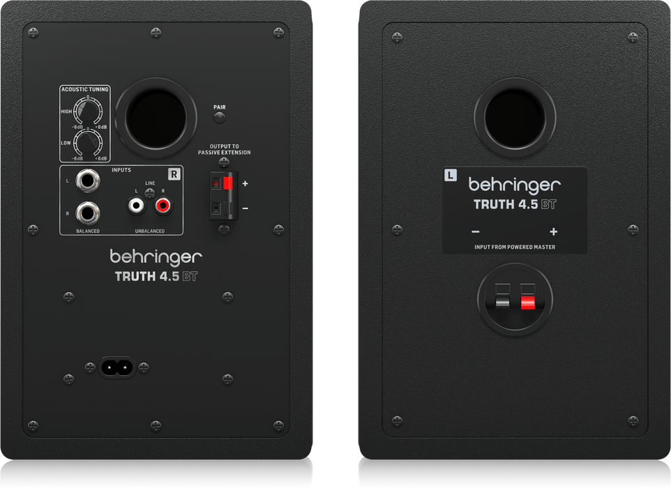 Behringer TRUTH 4.5 BT Audiophile 4.5" Studio Monitors with Bluetooth® Connectivity and Advanced Waveguide Technology - Pair