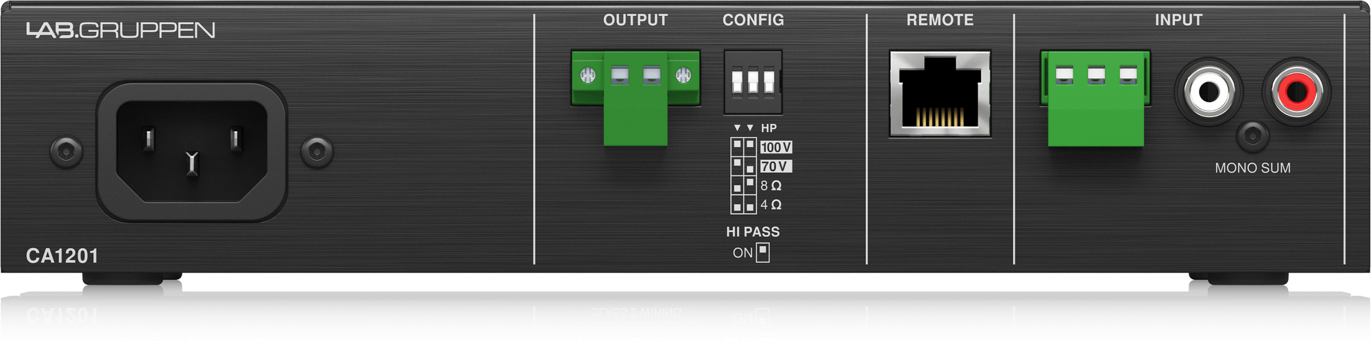 LAB.Gruppen CA1201 120W Power Commercial Amplifier with Energy Star Certification - Each