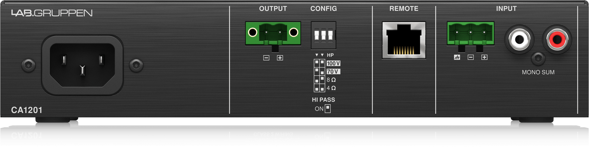 LAB.Gruppen CA1201 120W Power Commercial Amplifier with Energy Star Certification - Each