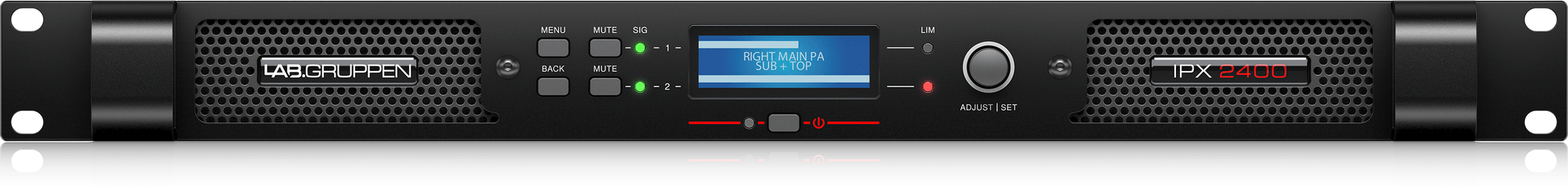 LAB.Gruppen IPX 2400 Compact 2400 Watt 2-Channel DSP Controlled Power Amplifier
