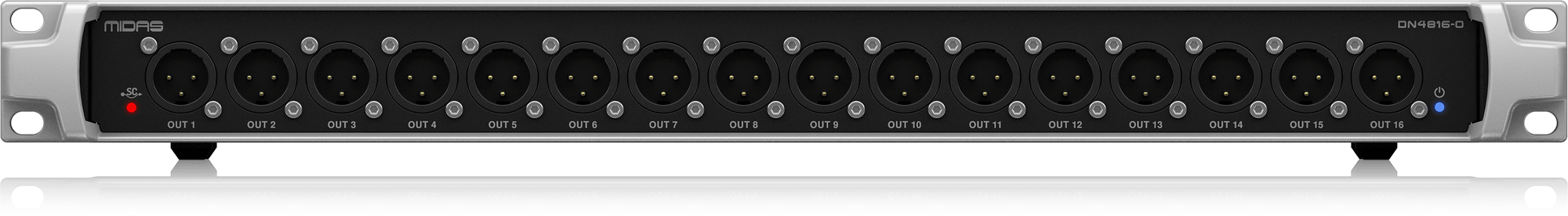 Midas DN4816-O Bus-Powered StageCONNECT Interface with 16 Analog Outputs and Ultranet In/Out