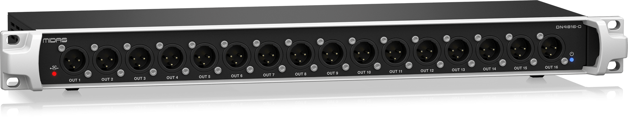 Midas DN4816-O Bus-Powered StageCONNECT Interface with 16 Analog Outputs and Ultranet In/Out
