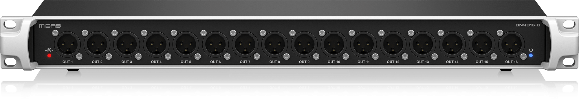 Midas DN4816-O Bus-Powered StageCONNECT Interface with 16 Analog Outputs and Ultranet In/Out