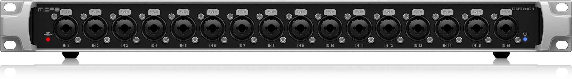 Midas DN4816-1 Bus-Powered StageConnect Interface with 16 Analogue Inputs and Dual Ultranet Outputs