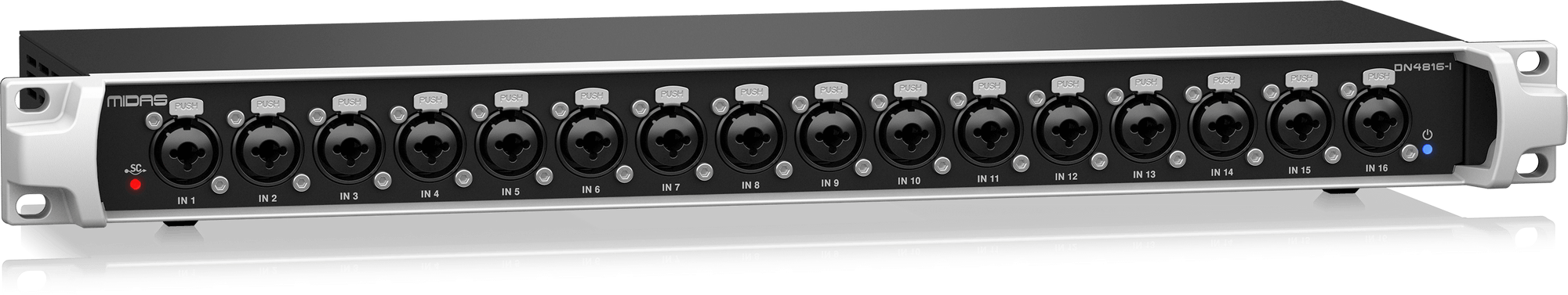 Midas DN4816-1 Bus-Powered StageConnect Interface with 16 Analogue Inputs and Dual Ultranet Outputs