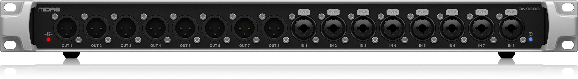 Midas DN4888 Bus-Powered StageCONNECT Interface with 8x8 Analogue In/Out and Dual Ultranet Outputs