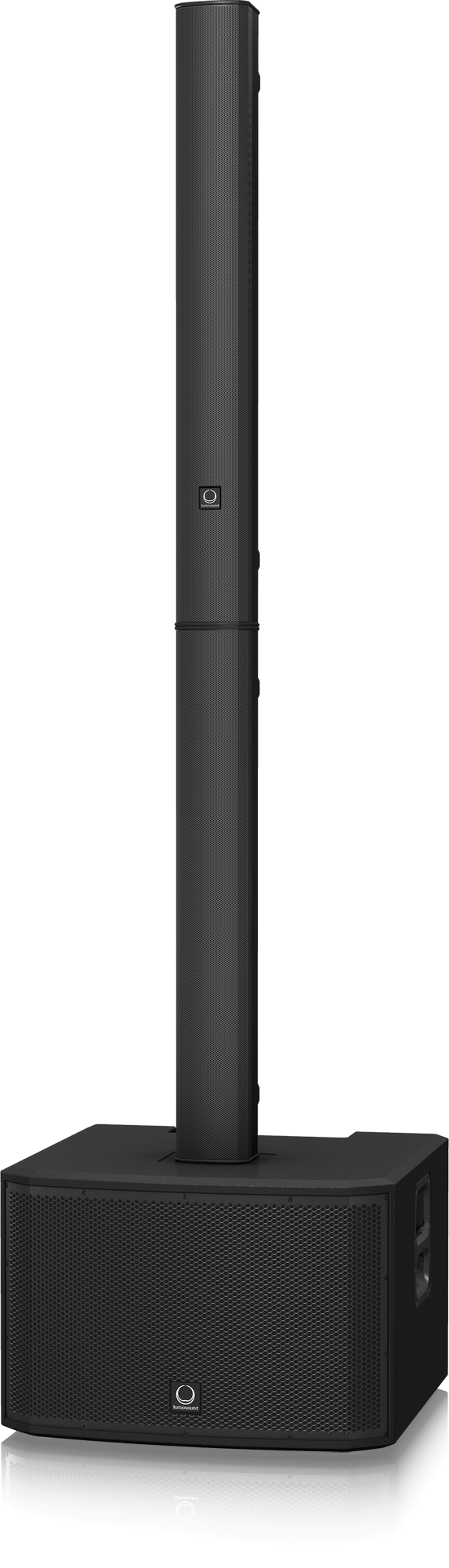 Turbosound iP3000 2,000W Powered Column Loudspeaker System with Dual 12" Subwoofers