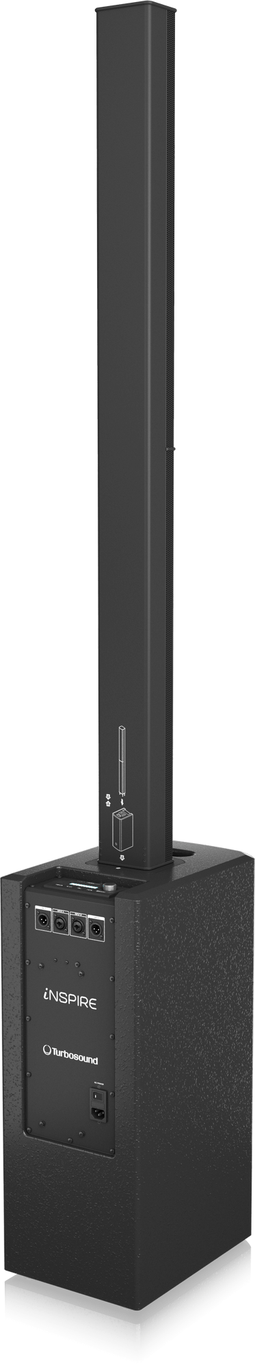 Turbosound iP1000 1,000W Powered Column Loudspeaker System with Dual 8" Subwoofer