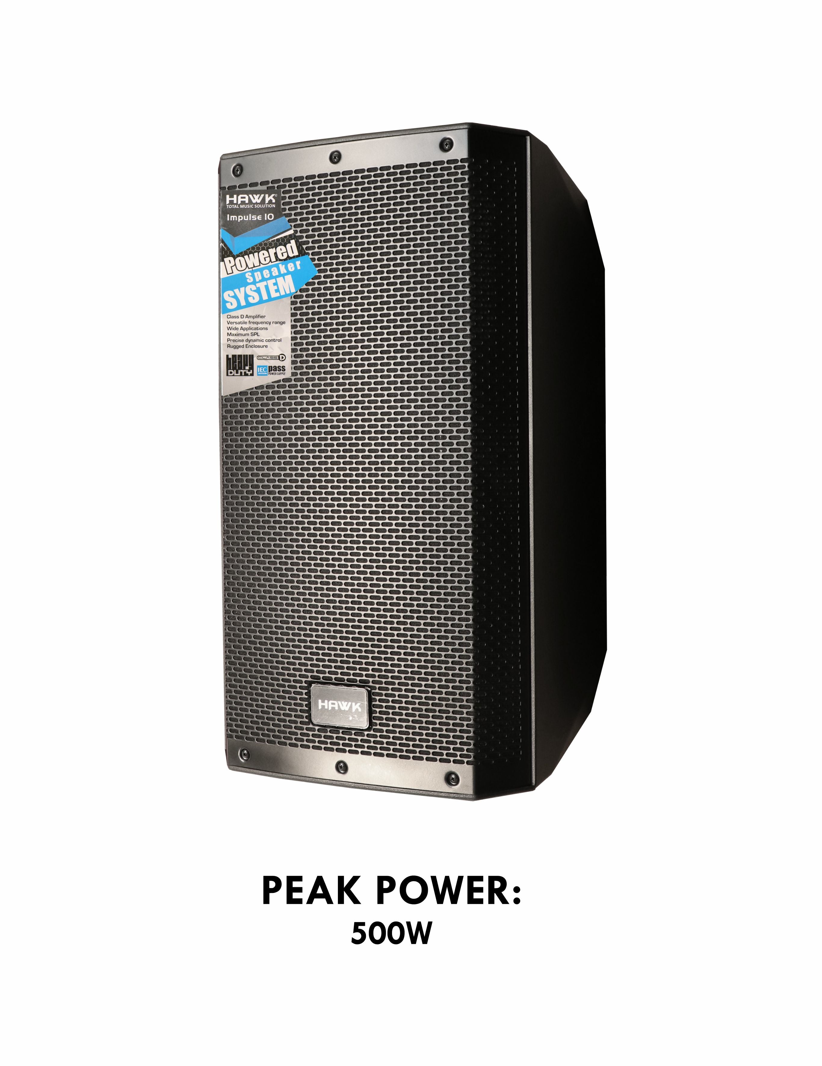 HAWK Impulse 10 Impulse Series 10 inch Active Speaker with 4 DSP Premium High-Performance Professional Loudspeaker System