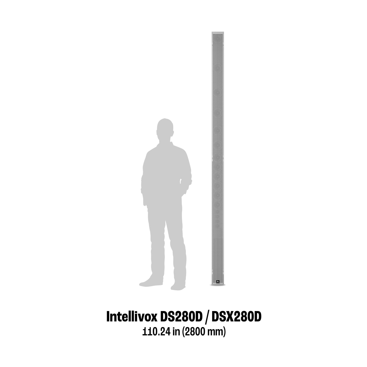 JBL Intellivox DSX280D Active Digital Beam Shaping Column Loudspeaker Array with Extended Frequency Range - Audiomaxx India