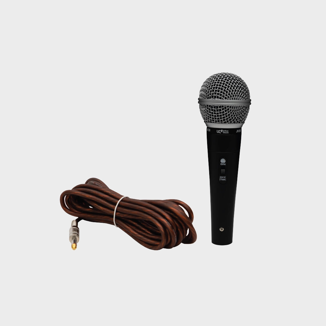 Urban Classic JK 58 Handheld Microphone with 5 Meter Cable for Clear and Reliable Wired Vocal Performance