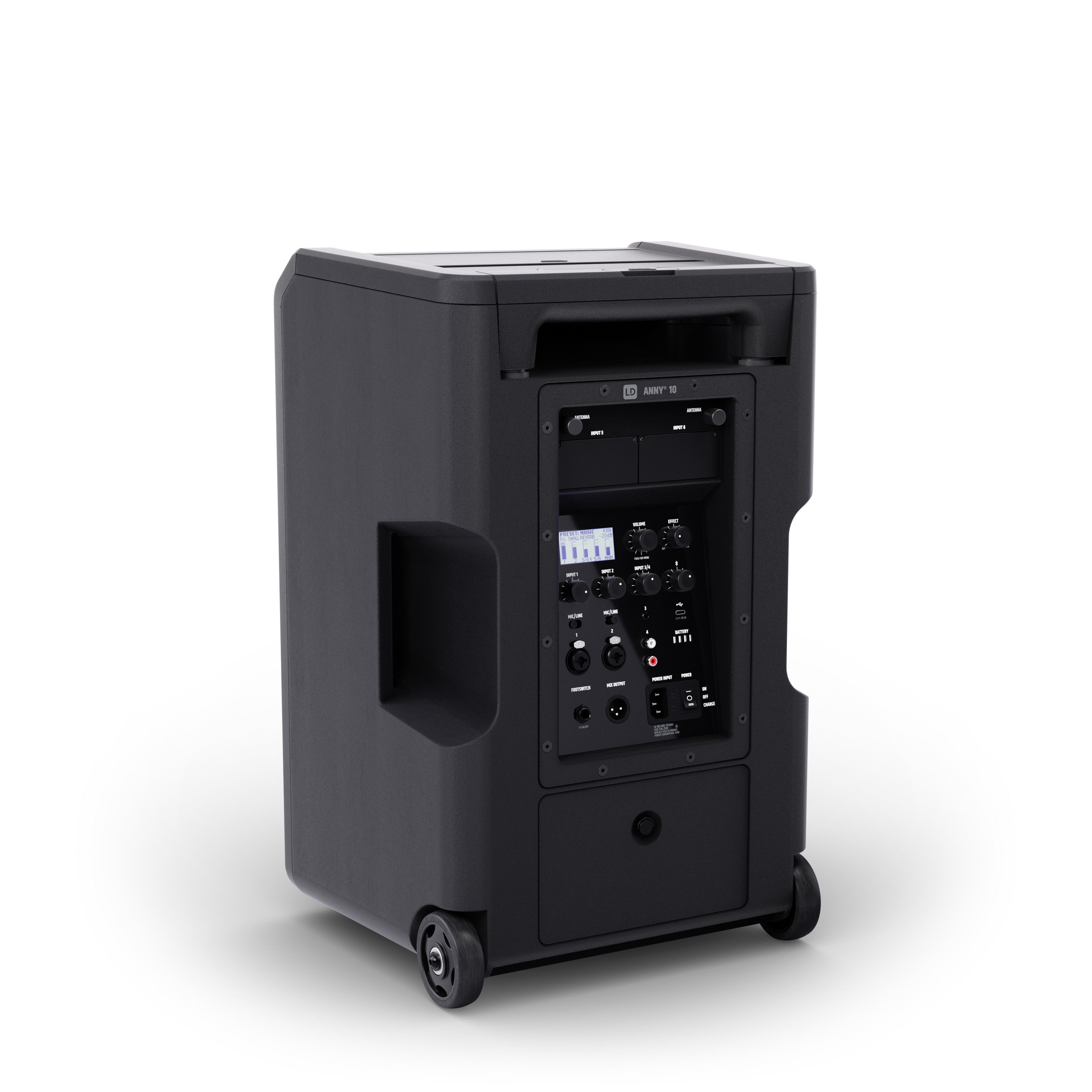 LD Systems LDANNY10 10" Portable Battery-Powered Bluetooth® PA System with Mixer - Each