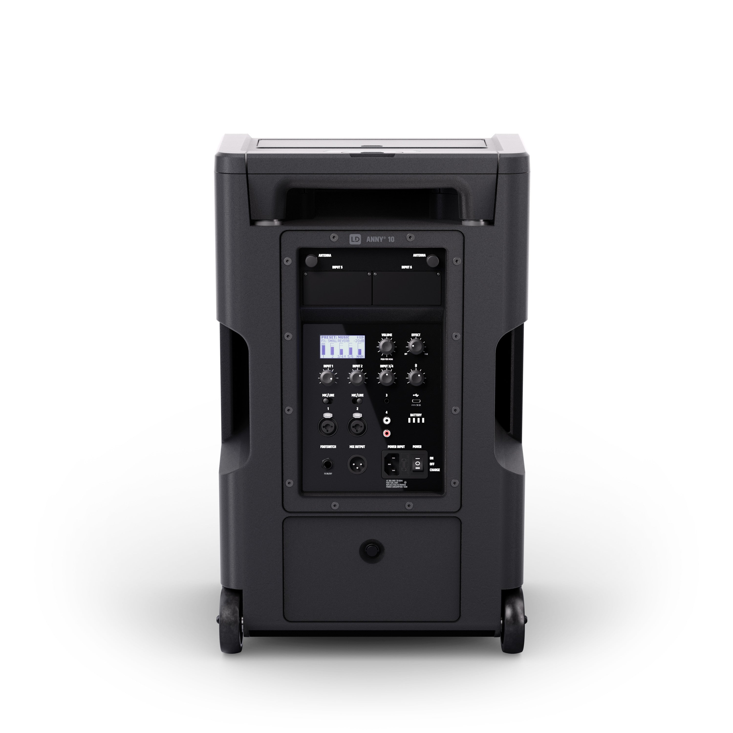 LD Systems LDANNY10 10" Portable Battery-Powered Bluetooth® PA System with Mixer - Each