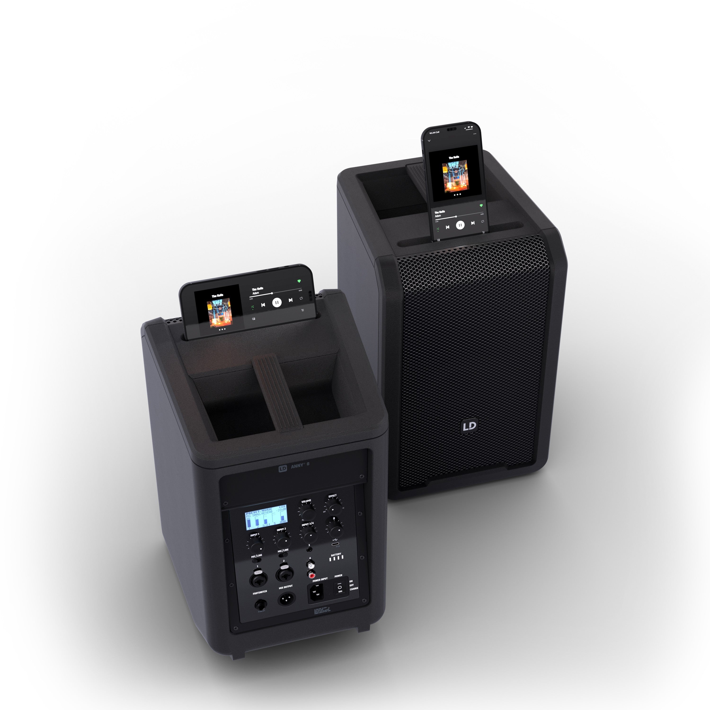 LD Systems LDANNY8 Portable Battery-Powered Bluetooth® PA Loudspeaker with Mixer - Each