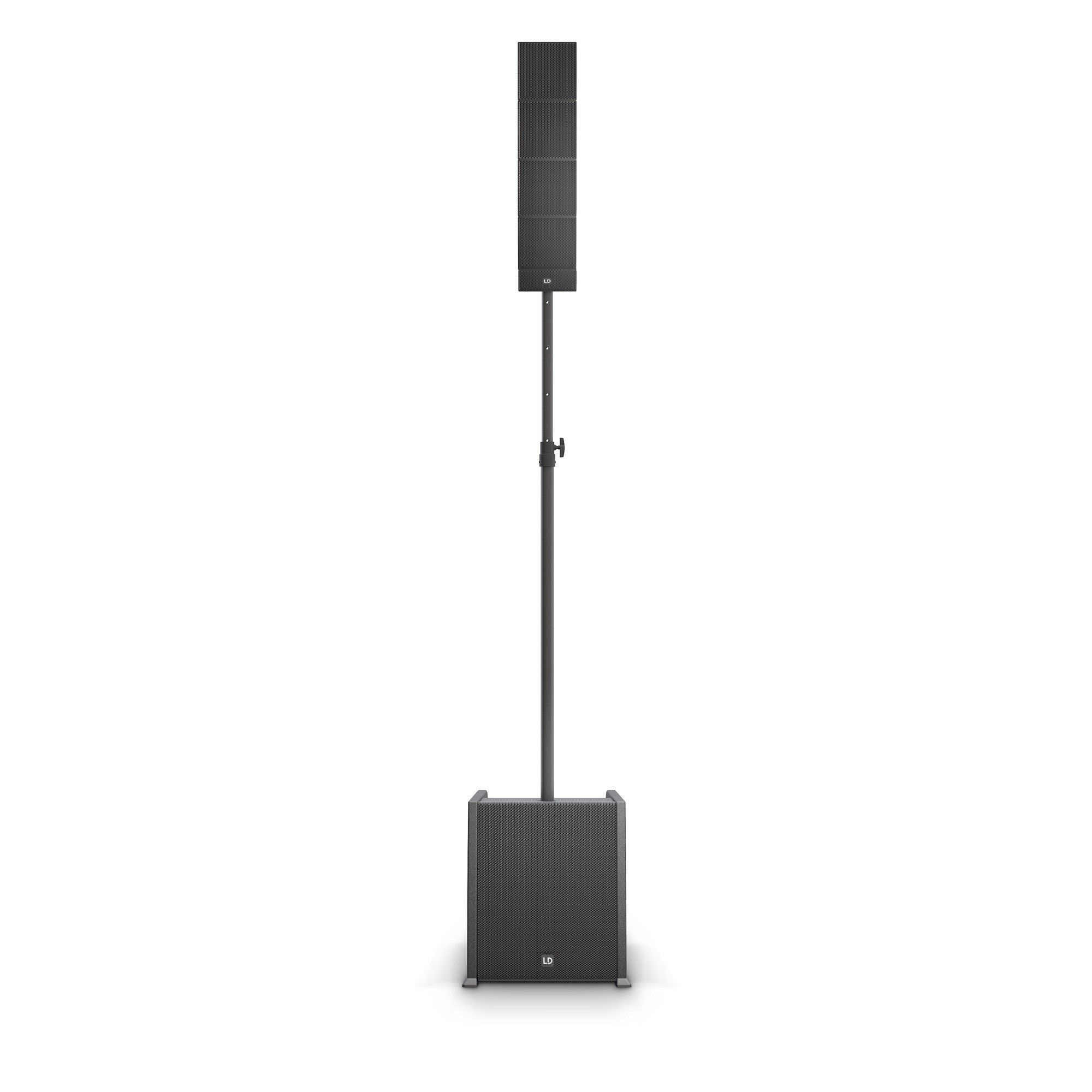 LD Systems CURV 500 ES Portable Powered Array Loudspeaker System Entertainer Set Including Distance Bar & Speaker Cable