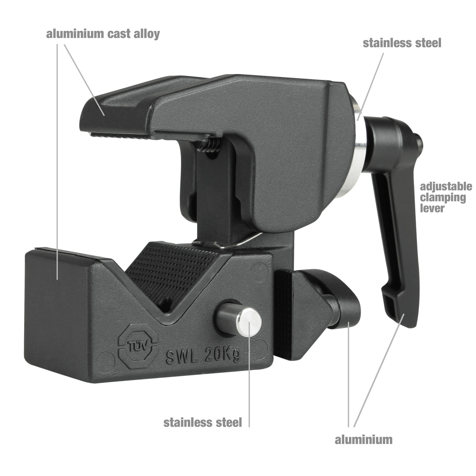 LD Systems CURV 500 TM B Truss Mount for CURV 500 Satellites, Black