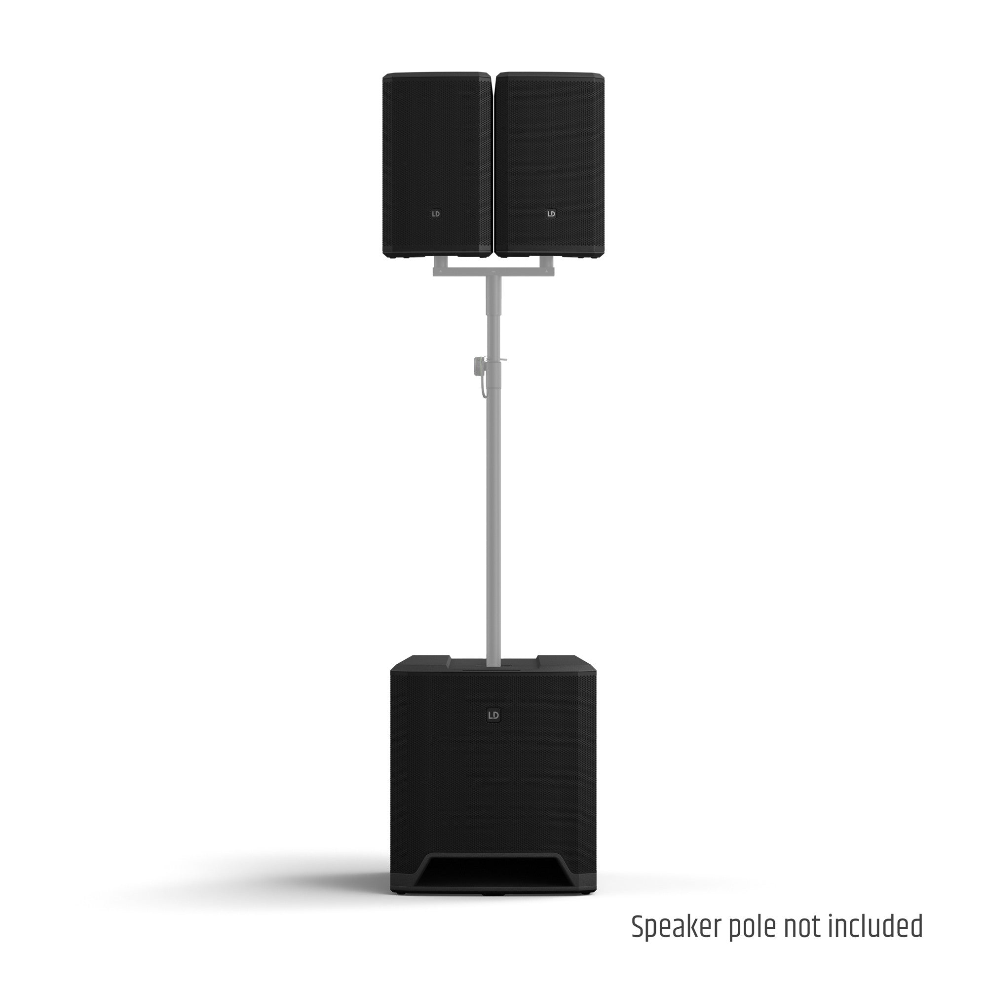 LD Systems LDDAVE15G4XINT 2060W Bluetooth 5.0 Streaming  Compact 2.1 powered PA system - 2x 8" Satellite + 15" Sub - Set