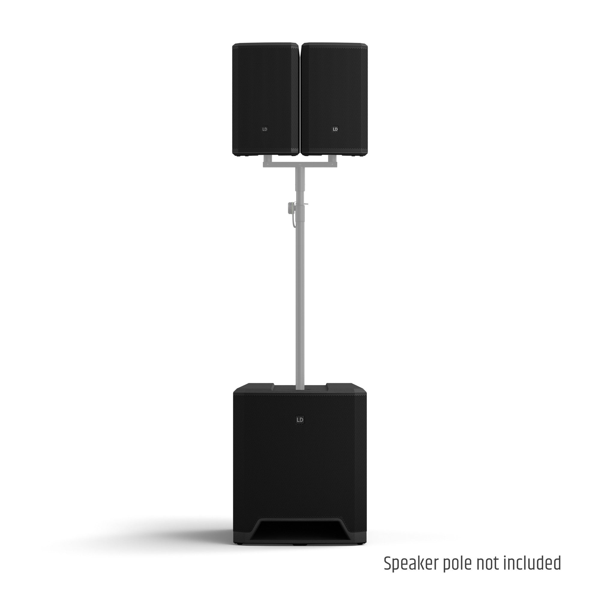LD Systems LDDAVE18G4XINT 4000W Bluetooth 5.0 Streaming  Compact 2.1 powered PA system - 2x 8" Satellite + 18" Sub Sub - Set