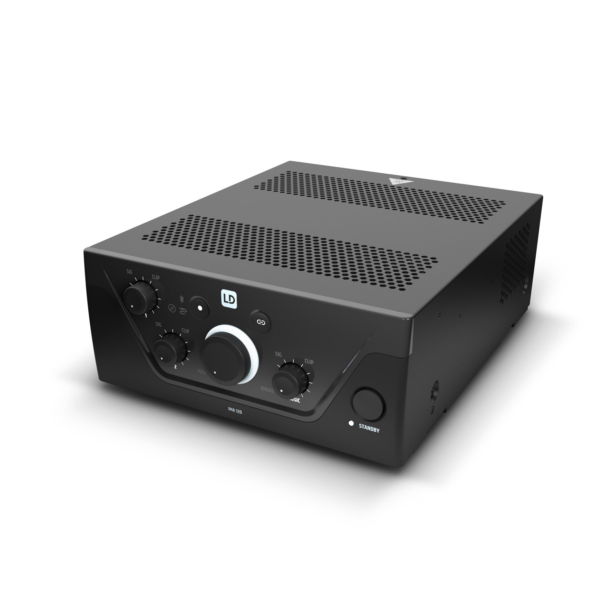 LD Systems LDIMA120INT Installation Mixing Amplifier 120W @ 4 Ohms / 100 V / 70 V, BT, Aux in, Mic in