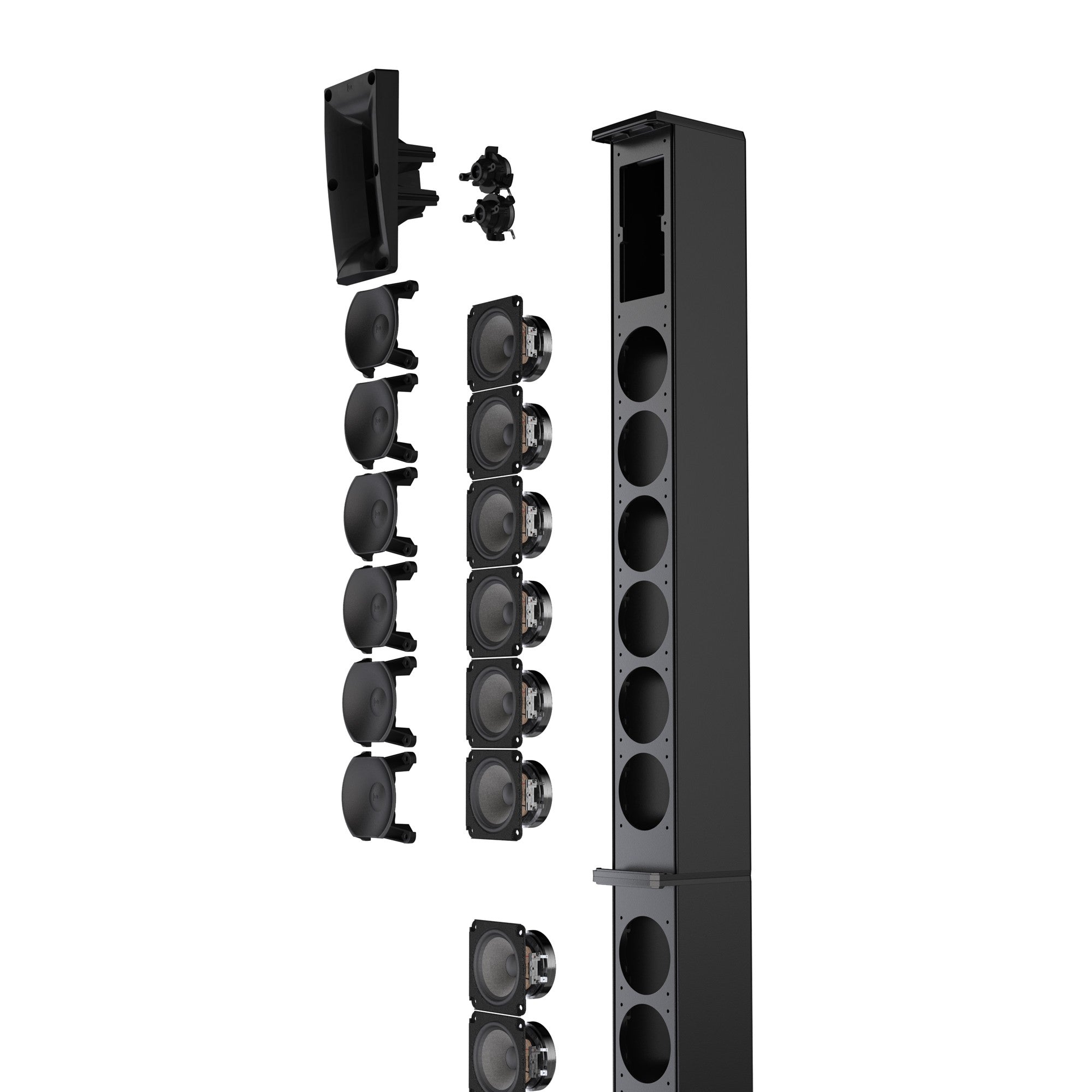 LD Systems LDMAUI28G3MIXINT Compact Cardioid Column PA System 2060W , Bluetooth with Digital Mixer - Each