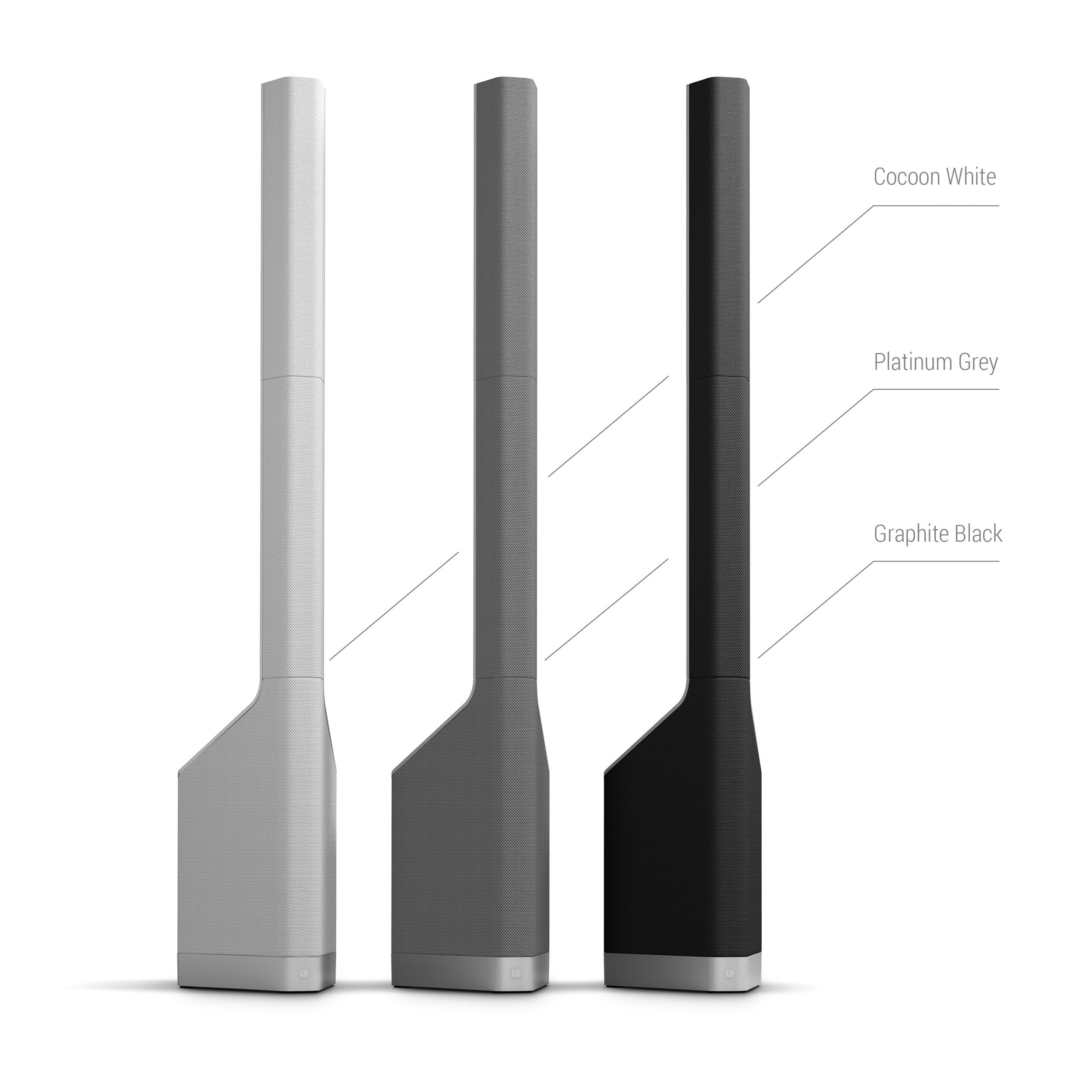 LD Systems LDMAUIP900B Owered Column PA System 2800W by Porsche Design Studio in Graphite - Each