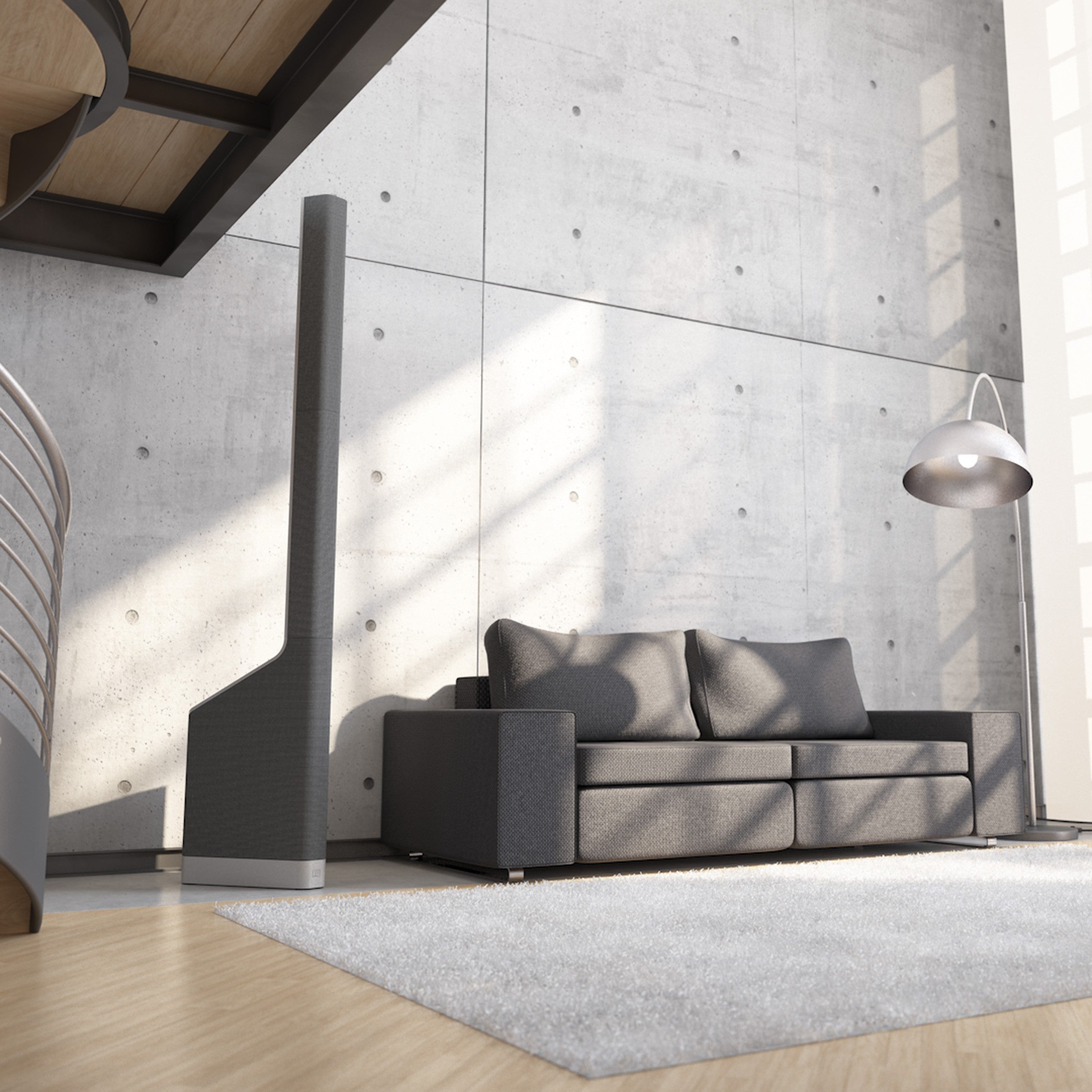 LD Systems LDMAUIP900B Owered Column PA System 2800W by Porsche Design Studio in Graphite - Each