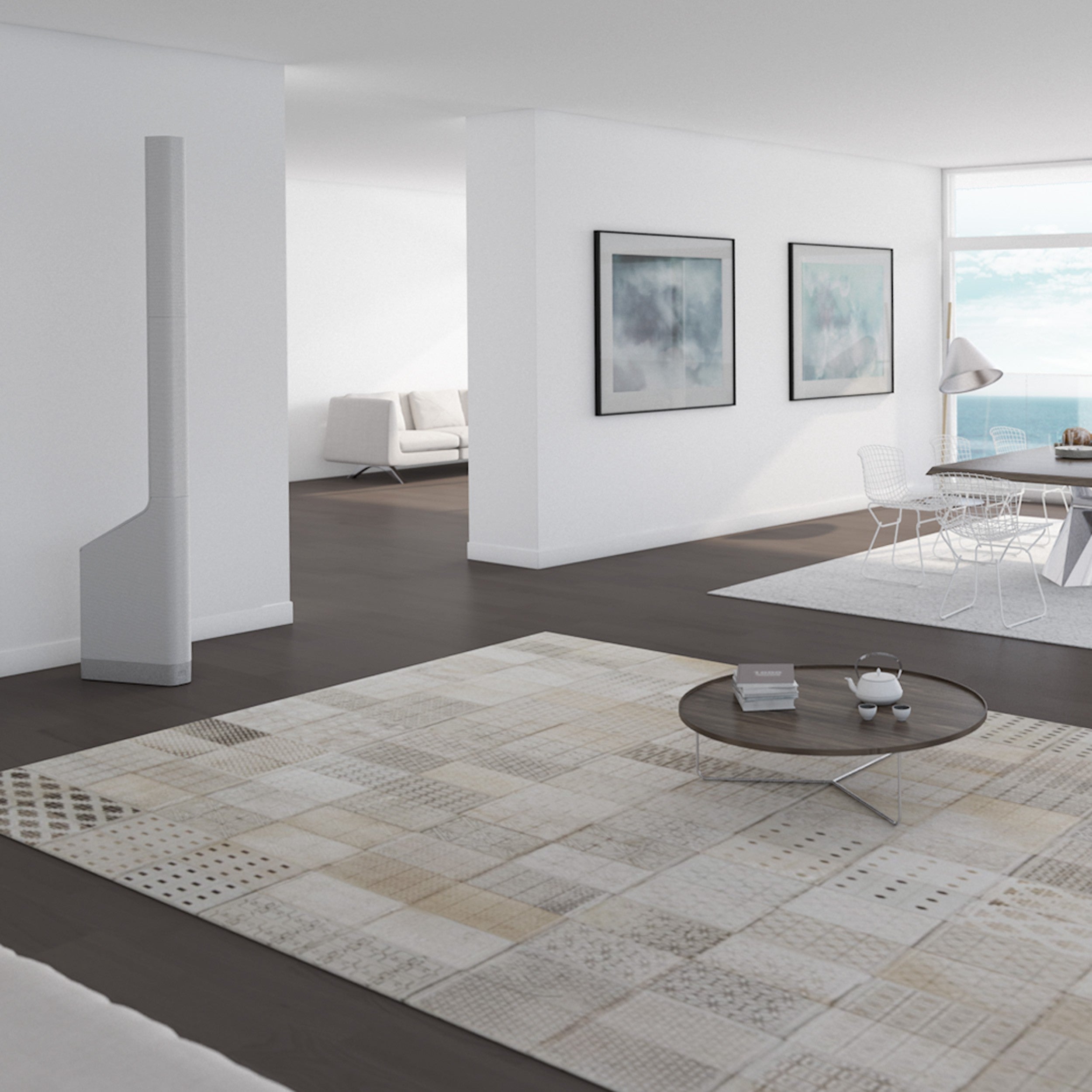 LD Systems LDMAUIP900B Owered Column PA System 2800W by Porsche Design Studio in Graphite - Each