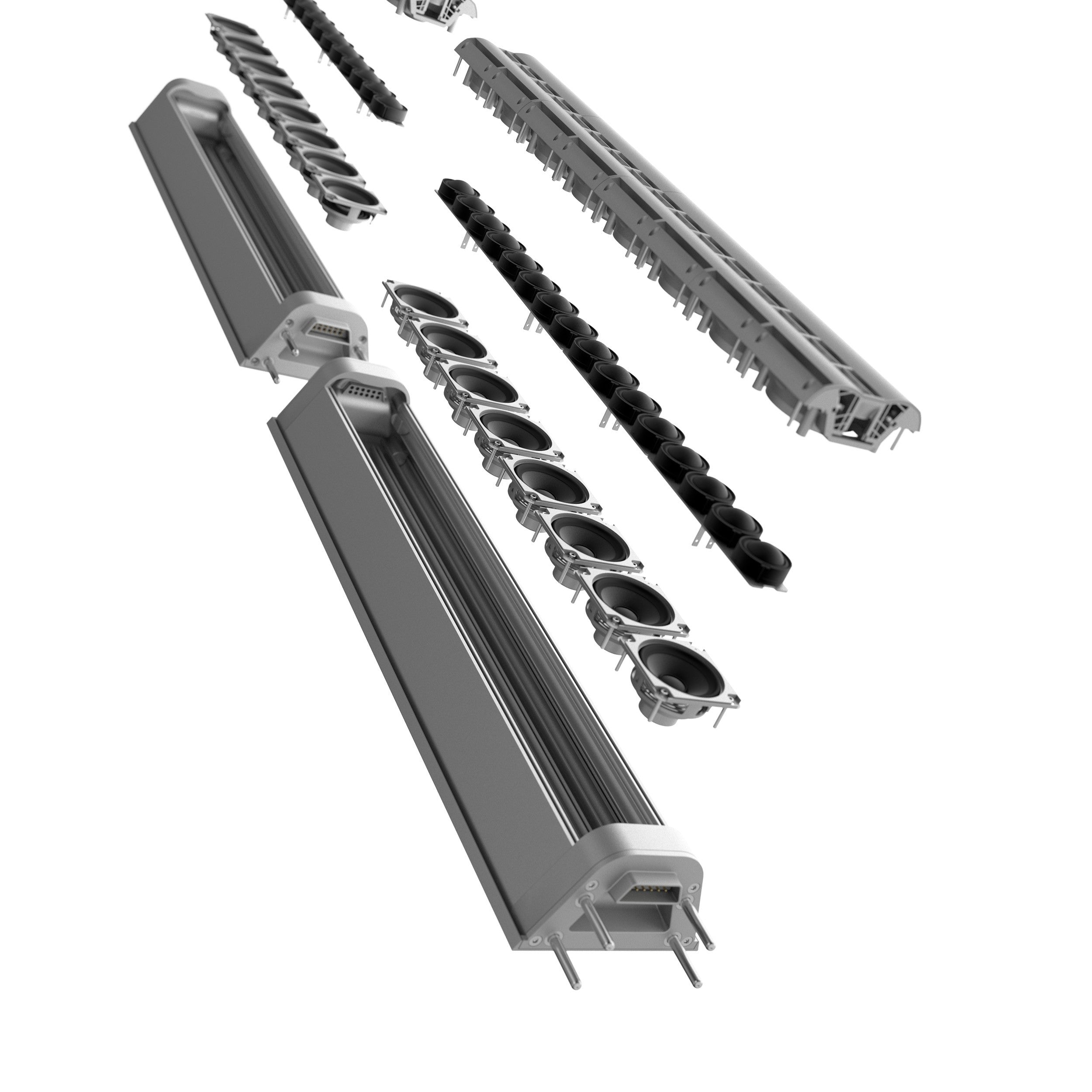 LD Systems LDMAUIP900B Owered Column PA System 2800W by Porsche Design Studio in Graphite - Each