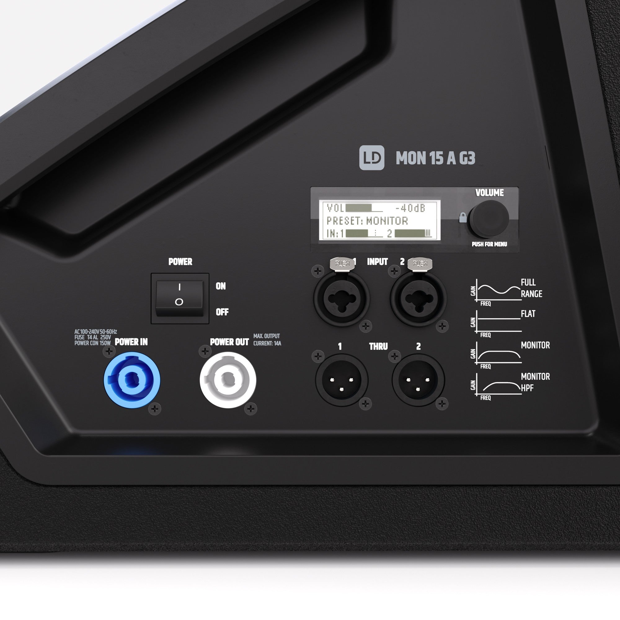 LD Systems LDMON15AG3 15" Powered Coaxial Stage Monitor - Each