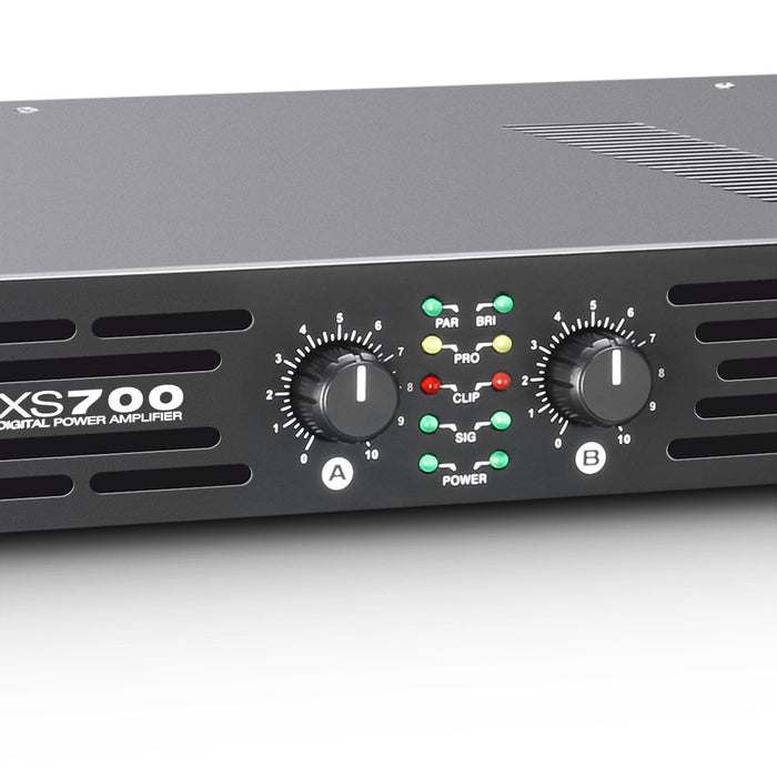 LD Systems XS700PA Power Amplifier Class D 2 x 350 W 4 Ohms (Each)