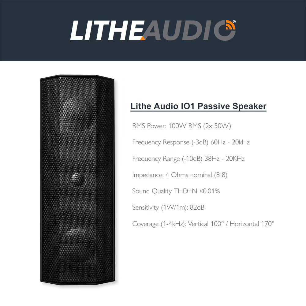 Lithe Audio 06820  101 Indoor & Outdoor Passive Speaker IP66 - Each
