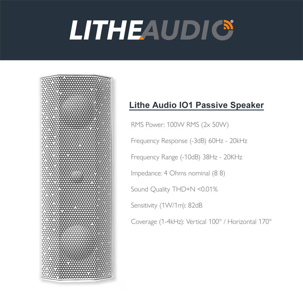 Lithe Audio 06820  101 Indoor & Outdoor Passive Speaker IP66 - Each