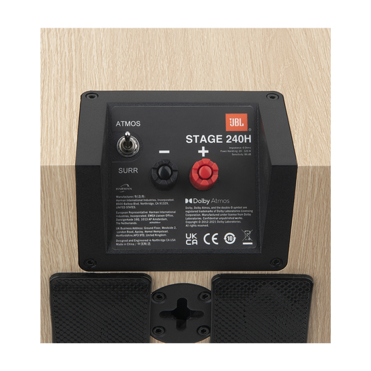JBL Stage 240H 2-Way 4.5-inch (114mm) Dolby Atmos® Surround Sound Loudspeaker - Pair