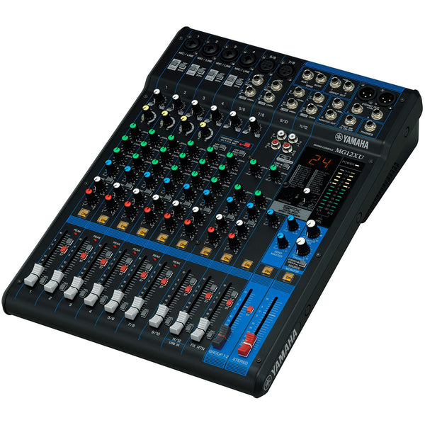Yamaha MG12XU 12-Channel Mixing Console: Max. 6 Mic / 12 Line Inputs (
