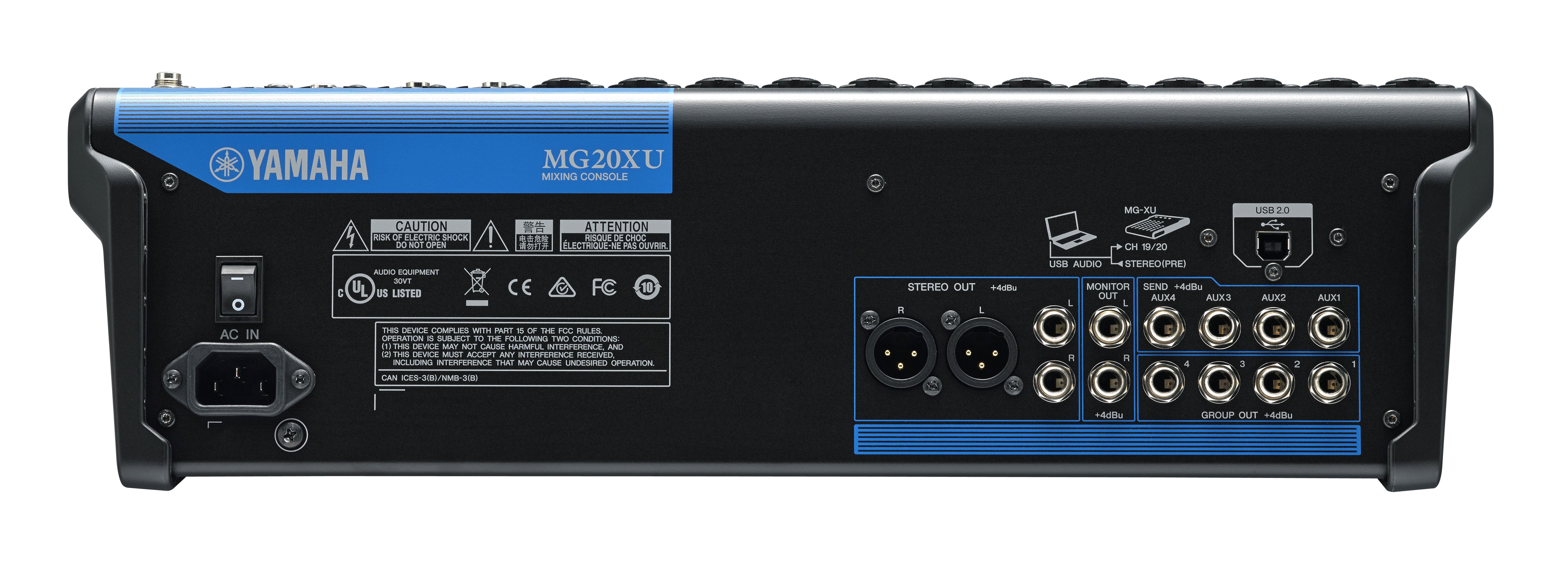 ヤマハ　YAMAHA MG20XU Yamaha MG20XU 20-Channel Mixing Console: Max. 16 Mic / 20 Line Inputs