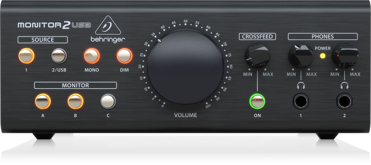 DTM・DAW behringer : MONITOR 2 USB Behringer MONITOR2USB High-End Speaker and Headphone Monitoring Contro