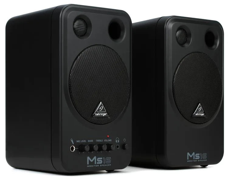 Behringer MS16 Powered Monitor Speaker - Pair