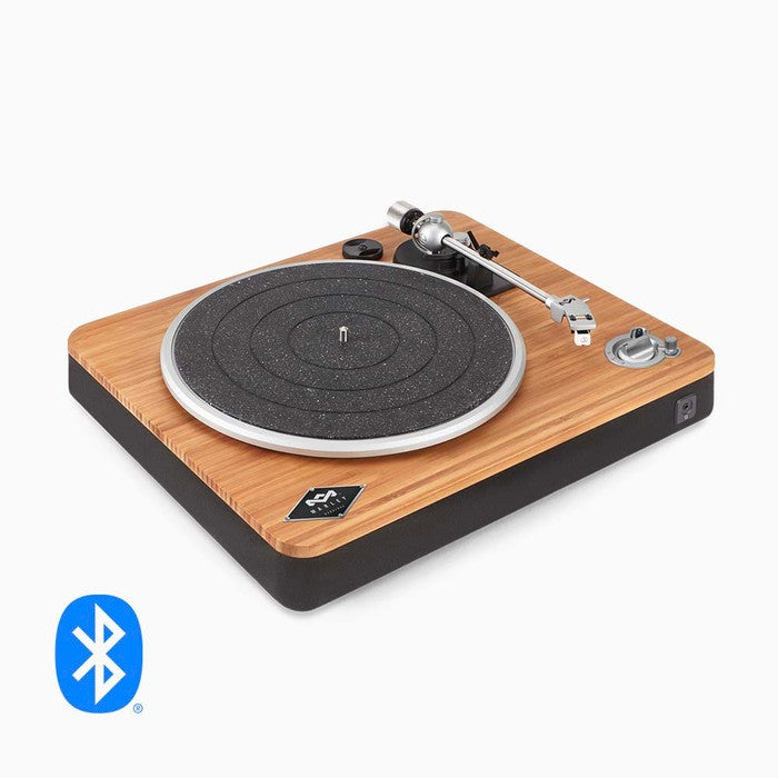 House of Marley Stir It Up Wireless Black Bluetooth Record Player Bluetooth Turntable,