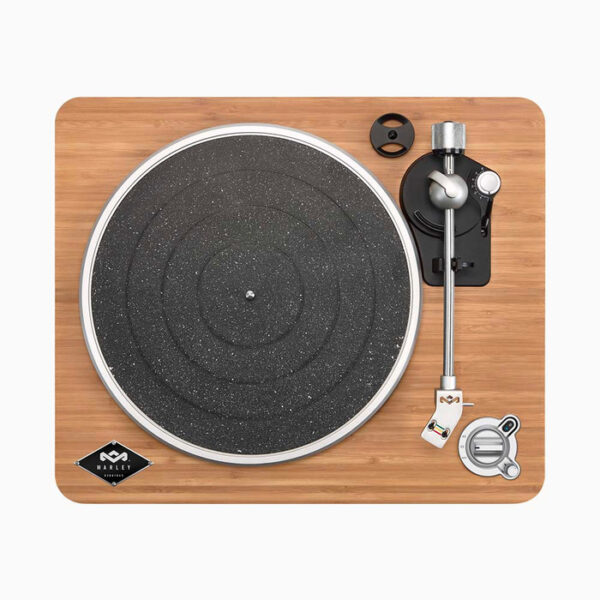 House of Marley Stir It Up Wireless Black Bluetooth Record Player Bluetooth Turntable,