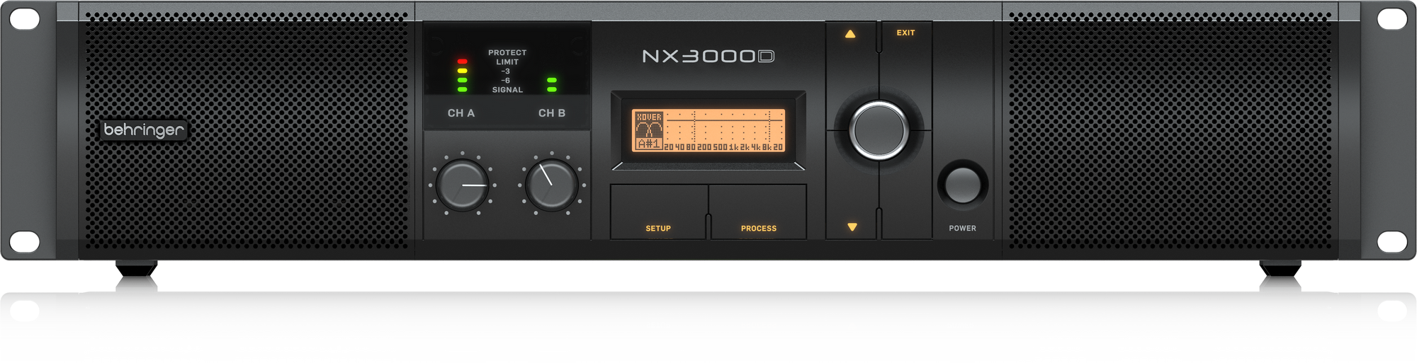 Behringer NX3000D Ultra-Lightweight 3000-Watt Class-D Power Amplifier with DSP Control and SmartSense Loudspeaker Impedance Compensation