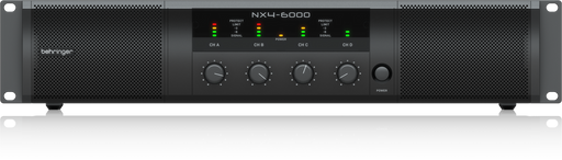 Behringer NX4-6000W 4-Ch. Ultra-Lightweight Class-D Power Amplifier with SmartSense Loudspeaker Impedance Compensation