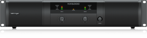 Behringer NX6000 Ultra-Lightweight 6000-Watt Class-D Power Amplifier with SmartSense Loudspeaker Impedance Compensation