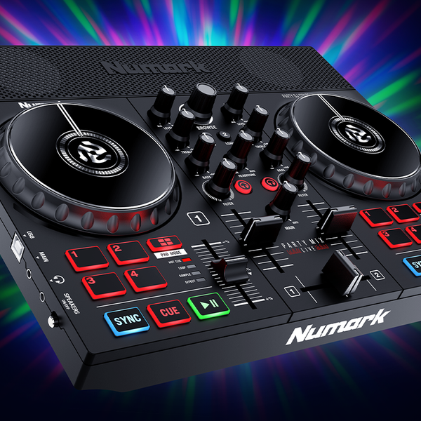 Numark Party Mix Live DJ Controller with Built-In Light Show and Speak