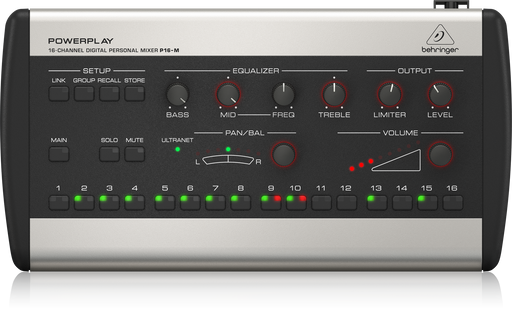 Behringer Powerplay P16-M 16-Channel Digital Personal Mixer