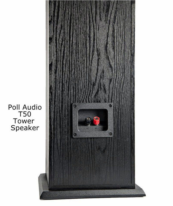 Yamaha RXV-685 Audio-Video Receiver With Polk Audio Fusion T50 Tower Speakers Set - Dolby Atmos 7.1 Home Theater Package # AM701016 - Best Home Theatre Systems - Audiomaxx India