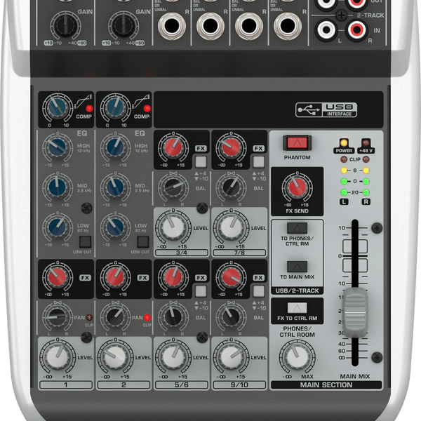 Behringer Xenyx Q1002USB Premium 10-Input 2-Bus Mixer with XENYX Mic P