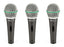 Samson Q6 Neodymium Supercardioid Dynamic Microphone - PACK OF 3